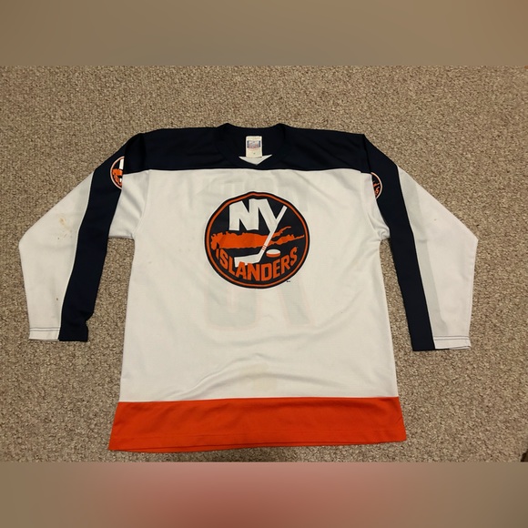 Vintage NHL NY Islanders Yashin 79 Off The Bench Jersey long sleeve shirt size M - Picture 1 of 6